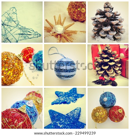 a collage of different pictures of christmas ornaments and items
