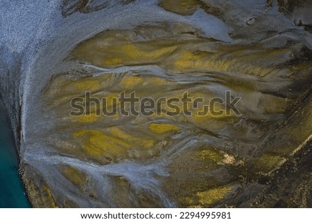texture of rivers from aerial view Royalty-Free Stock Photo #2294995981