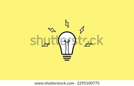 life hack light bulb, creative idea Royalty-Free Stock Photo #2295100775