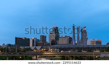 Kansas City Downtown Skyline from Westside