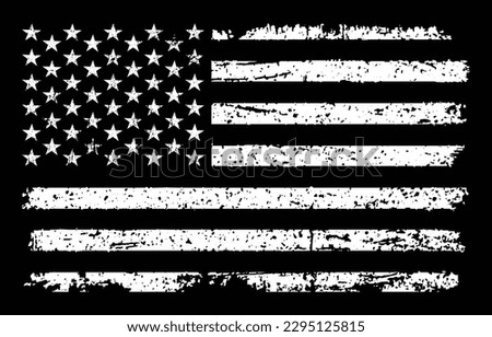 American Distressed Flag. Grunge USA Flag Design Royalty-Free Stock Photo #2295125815