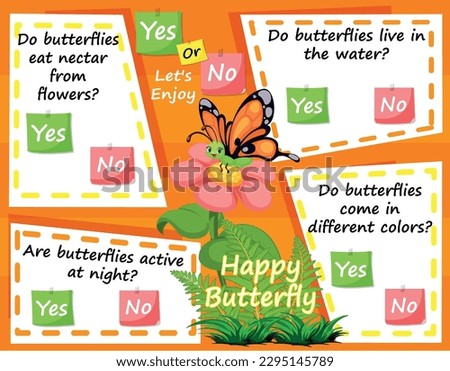 Worksheet for Logic Kids Task and Answer Questions: Caterpillars It's a yes-or-no game. Learn about kids' education activities. Children learn and play brain games.