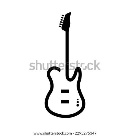 Music and band classic logo, guitar, music club vintage logo