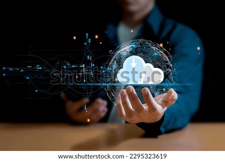 Cloud and Electronic Storage Global Internet Connection.	