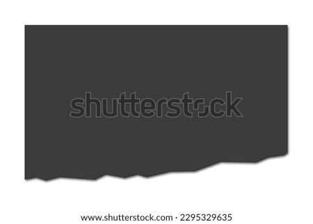 Black Insert report or screenshoot blank template for presentation layouts and design. 3D rendering. Digitally Generated Image. Isolated on white background.
