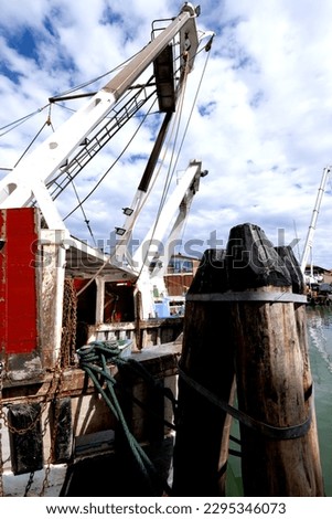 Panorama of the city of Chioggia and its many activities related to tourism due to its proximity to Venezia and to fishing