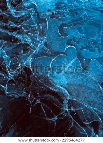 Edit picture of broken ice in lake 
