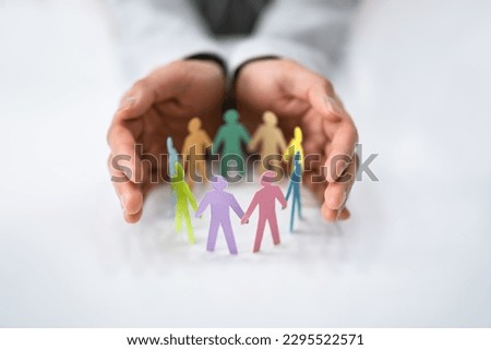 Diversity And Inclusion. Business Employment Leadership. People Silhouettes Royalty-Free Stock Photo #2295522571