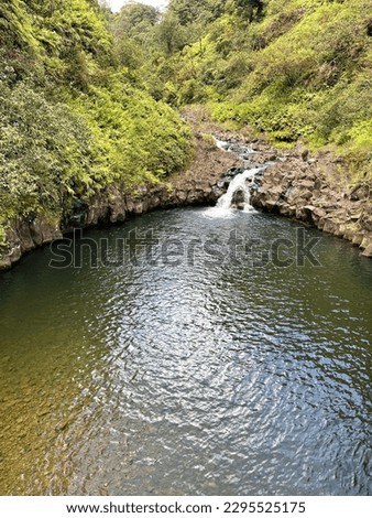 Wailua Iki Falls, Road to Hana, Maui, Hawaii - Hawaiian landscape