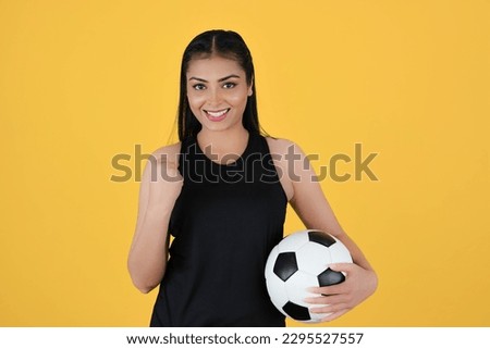 Excited Indian Football Fan Happy after her team wins
