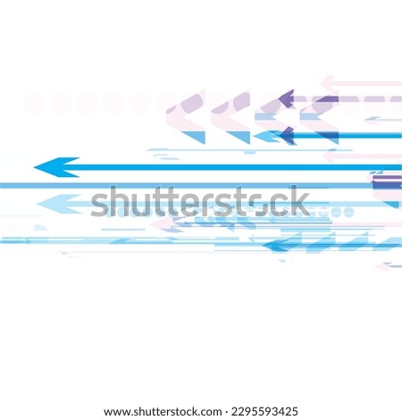 Abstract Graphics With Arrows, Isolated Background.