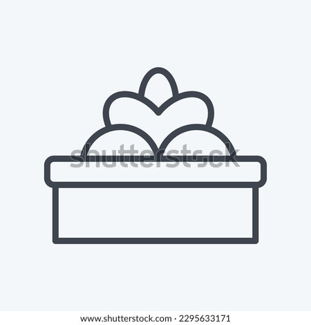 Icon Gifts. related to Decoration symbol. line style. simple design editable. simple illustration
