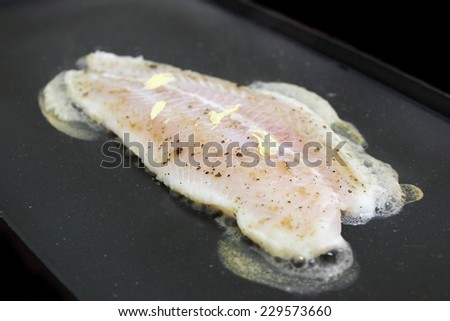 fillet of fish pangasius, steak cooking