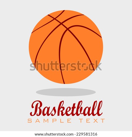 Vector Basketball isolated on a white background.