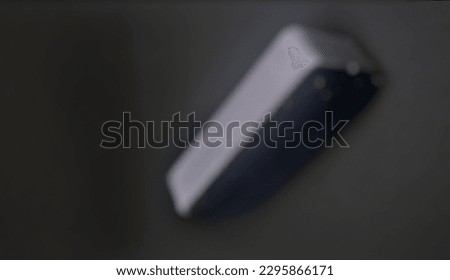 whiteboard marker eraser on black background and blur object