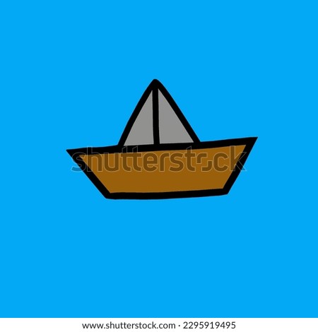 Boat icon design template and background. Boat logo and vector