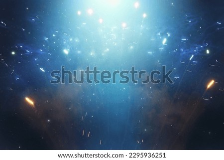 Abstract background of soft focus bokeh lights Royalty-Free Stock Photo #2295936251