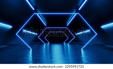 Blue Modern Futuristic Desktop Wallpaper