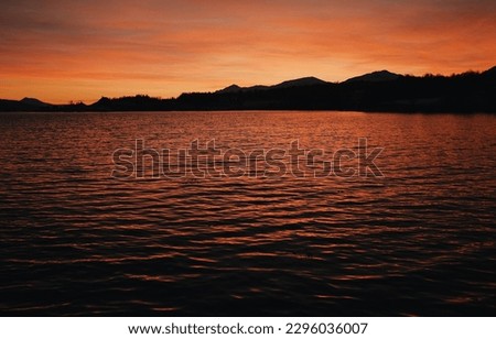 northern norway lanscape during polar night Royalty-Free Stock Photo #2296036007