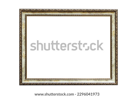 Frame for photo or picture with copy space on white isolated background