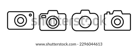 Camera icon vector illustration. photo camera sign and symbol. photography icon. Royalty-Free Stock Photo #2296044613