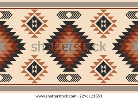 Geometric Native ethnic pattern in Aztec style. Figure tribal embroidery, Native ,Indian,Scandinavian,Native American,Gypsy,Mexican, Aztec pattern. for fabric,carpet,wallpaper,ceramics,wrapping,rugs. Royalty-Free Stock Photo #2296121551