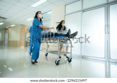 emergency patient concept, professional doctor working for help emergency patient at hospital clinic health care Royalty-Free Stock Photo #2296215497
