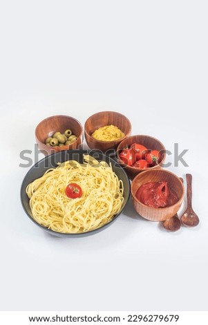 Spaghetti isolated on white background