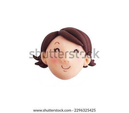 Woman's smile(This is a photo of a clay work)