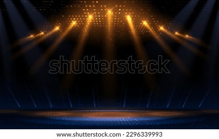 Blue and yellow light rays background Royalty-Free Stock Photo #2296339993