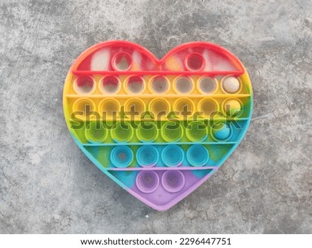 colorful heart shape toy. love heart symbol icon. suitable for valentine's day and mother's day