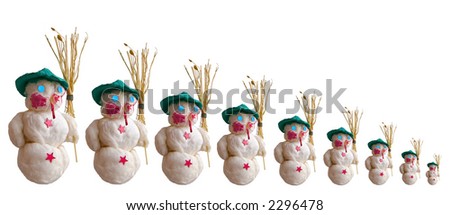 Snowmen in ranks