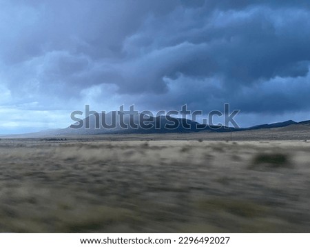 Storms over the mountains in New Mexico