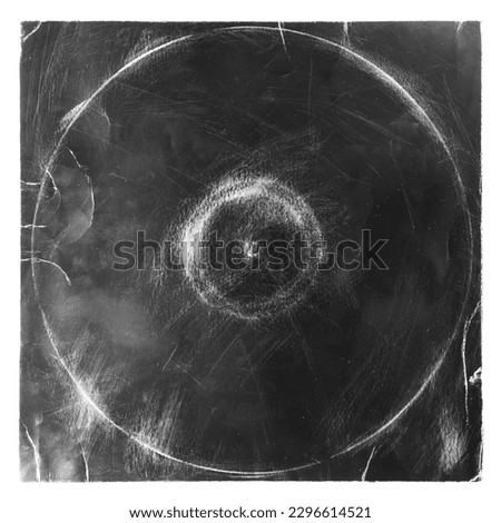 Old black vinyl record cover with clipping path Royalty-Free Stock Photo #2296614521