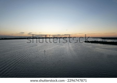 A scenic shot of the Manatee River in Manatee County, Florida during sunrise
