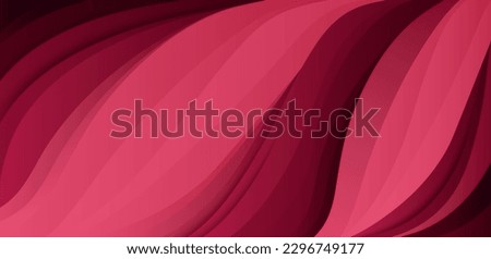 Abstract gradient wave background with shadows. Trendy liquid texture graphic design. Modern pattern. Suit for poster, cover, banner, backdrop, wallpaper, website, desktop. Vector illustration