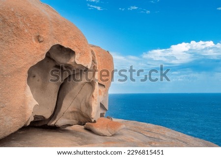 Remarkable Rocks, naturally sculpted rock formations reminiscent of Henry Moore's sculptures, Flinders Chase National Park, Kangaroo Island, South Australia