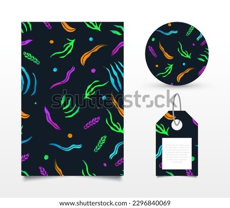 Colorful Seamless Floral Pattern with Gradient Style. Suitable for Wallpaper, Wrapping Paper, Background, Fabric, Banner, Poster, Apparel, Tag, and Card Design