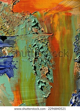 Oil painting on canvas, abstract, textured strokes, painterly textures 