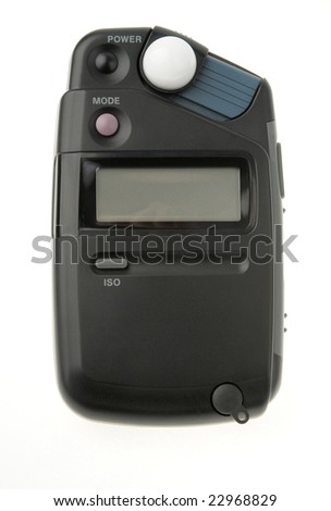 Image of a flash meter on white