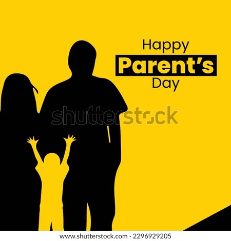 Vector illustration for Parents day. National Parent day, Global day of parents.