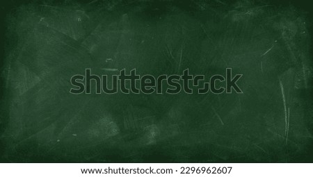 Chalk rubbed out on green chalkboard background Royalty-Free Stock Photo #2296962607