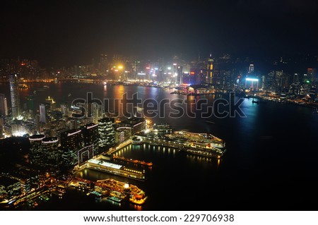 Night view in Homgkong                               