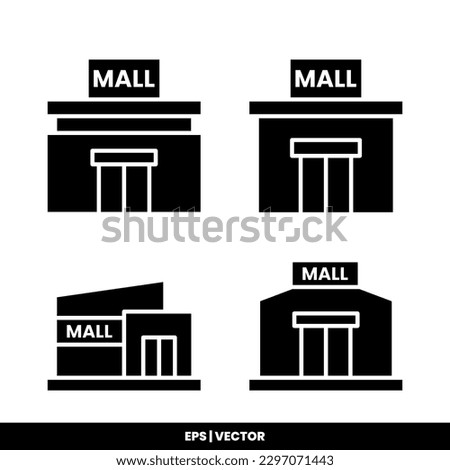 Mall icon vector illustration logo template for many purpose. Isolated on white background.