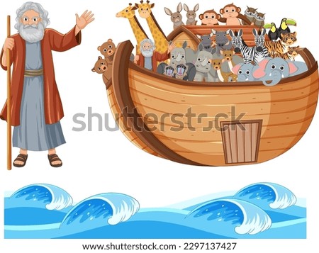 Group of Noah's Ark illustration