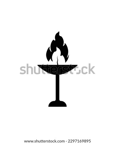 torch flaming icon, vector best flat icon.