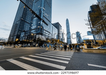 urban traffic at shenzhen city Royalty-Free Stock Photo #2297198697