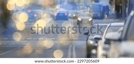 cars on the road in the city view traffic urban background