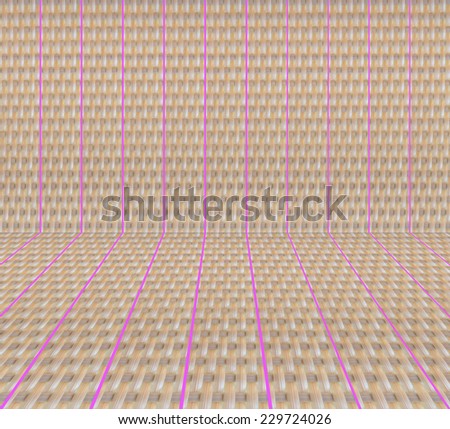 Wicker chair pattern background, 3D