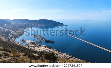 Mers El Kébir (English : The Great Harbor) : port on the Mediterranean Sea, near Oran in Oran Province, northwest Algeria. It is famous for the attack on the French fleet in 1940. Royalty-Free Stock Photo #2297241577